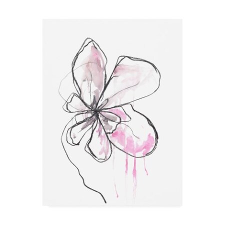 Jan Weiss 'Pink Modern Botanical' Canvas Art,14x19